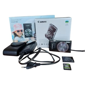 Canon IXUS 162 Kompakte Digitalkamera 20MP 8X Zoom Schwarz mit OVP - Bild 1 von 12