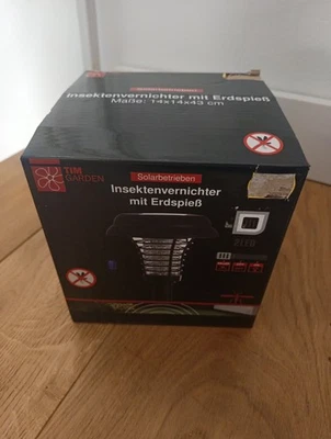 Tim Garden Insektenvernichter Mit Erdspieß Solarbetrieben NEU - Bild 1 von 2