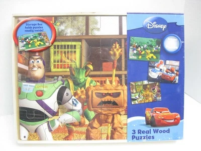 NUEVO ROMPECABEZAS DE MADERA REAL DISNEY/PIXAR BUZZ LIGHTYEAR, CARS, MICKEY & FRIENDS 3 Foto 1 de 4