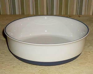 CUENCO PARA SERVIR de FUJI CERAM Japón. AZUL ESMALTADO Y SIN ESMALTAR. 8 1/8" W - Imagen 1 de 4