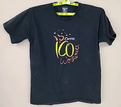 Curves Mujer Damas Gimnasio Gimnasio Gimnasio 100 ENTRENAMIENTOS Camiseta Camisa Talla Pequeña Foto 1 de 4