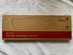 New Genius KB-06XE Slender Desktop Keyboard - Picture 1 of 6