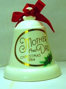 Glocke Keramik Punze Mutter & Papa 1984 Kombiversand - Bild 1 von 5