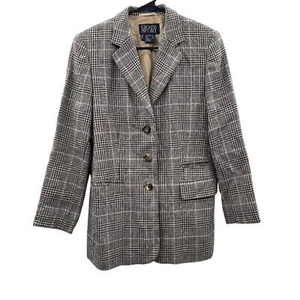 Escada Sport karierter Blazer Jacke Damen Gr. 40 grau kariert Karriere - Bild 1 von 9