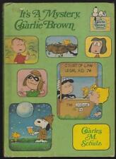 It's a Mystery Charlie Brown Charles Schulz 1975 livre pour enfants à couverture rigide