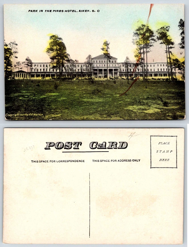 Aiken South Carolina PARK IN THE PINES HOTEL Postcard L622 - Image 1 of 1