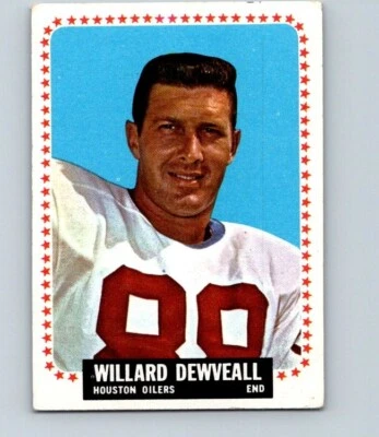 1964 TOPPS FOOTBALL #72 WILLARD DEWVEALL SP            MID GRADE KX - Image 1 of 2