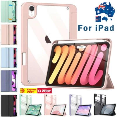 Shockproof Smart Cover Case for iPad 10th 9th 8th 7th 6th Gen Air 4 Pro 11 12.9" - Image 1 of 4