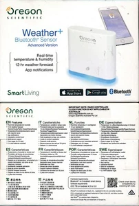 Oregon Scientific Weather+ Bluetooth Sensor Advance Version Weather forecast NEW - Picture 1 of 1
