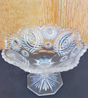 Antique EAPG Glass Westmoreland Atlanta Star and Plume Clear Open Jam Jelly Dish