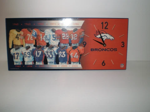 clock 2003 Denver Broncos 16x7 Cover