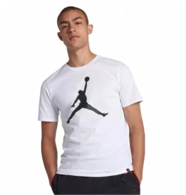 Air Jordan Iconic Jumpman Basketball T-Shirt Sz XL (White Black 908017 103 - Image 1 of 2