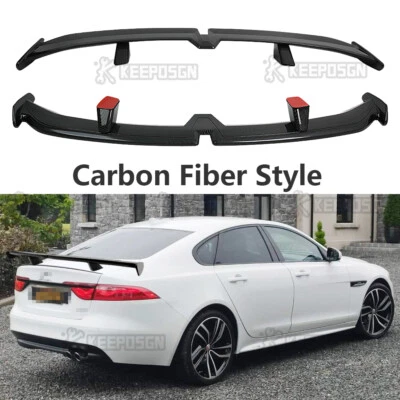 55" PRO Style Racing Rear Trunk Spoiler Wing For Jaguar XE XF XJR X-Type F-Type - Image 1 of 4