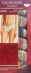 CK Calvin Klein WOMEN UNDERWEAR SIZE M UK 10-12 SET of 6. Multi Colours - Picture 1 of 14