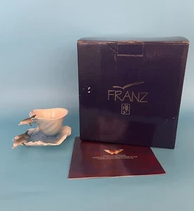 Franz Porzellan Sammlung Delphin Splash geformte Tasse & Untertasse FZ00013 - Bild 1 von 16