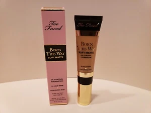 Too Faced ~ Born This Way Soft Matte Oil Control Foundation ~ Warm beige ~ NIB - Picture 1 of 2