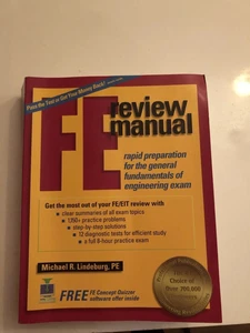 FE Review Manual : Rapid Preparation for the General Fundamentals of Engineering - Picture 1 of 2