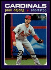 2020 Topps Heritage PURPLE Paul DeJong St. Louis Cardinals #476