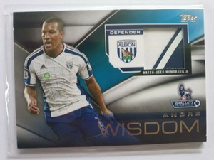 TOPPS PREMIER GOLD 2014 RELIC CARD ANDRE WISDOM FFR-AW
