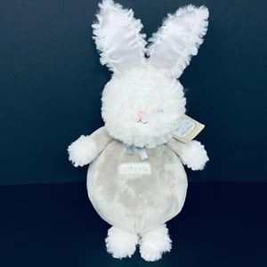 Kids Preferred Furriends White Bunny Plush Stuffed Animal Gray Satin Ears - Picture 1 of 6