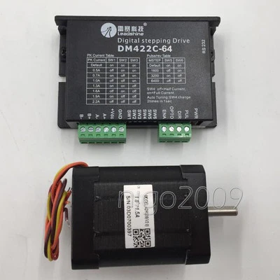 New Leadshine 2 phase Microstep Set (Drive + Motor) DM422C-64+42HS08 0.71NM  - Image 1 of 4