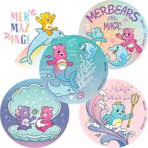 Care Bears Stickers x 5 - Birthday Party - Favours - Loot Ideas - Mermaids - Picture 1 of 6