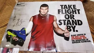 RARE Autographed Clippers Pistons Blake Griffin Nike Poster 24x18 JSA COA NBA - Picture 1 of 3