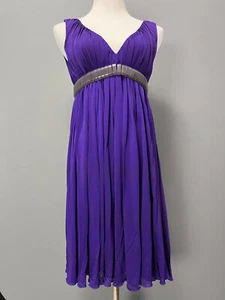 Versace dress purple cocktail dress Made in Italy Size 40 - Picture 1 of 4