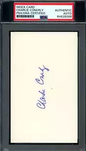 Charlie Conerly PSA DNA Signed 3x5 Index Card Autograph - Picture 1 of 1