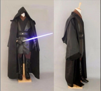 Star Wars Jedi Anakin Skywalker Darth Cosplay Costume Vader Cloak Robe Halloween - Image 1 of 3