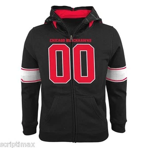 Disfraz de lana con cremallera completa de los Chicago Blackhawks para niños - talla mediana para niños - Imagen 1 de 3