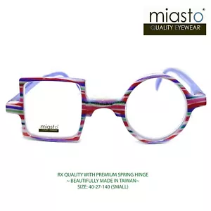 DIVERTIDAS GAFAS DE LECTURA OVALADAS CUADRADAS REDONDAS MIASTO + 2.00 COLORIDAS ~ AJUSTE MÁS PEQUEÑO - Imagen 1 de 3
