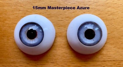 Masterpiece Soft 'Glass' Doll Eyes 15mm. NEW. Azure only. - Image 1 of 2