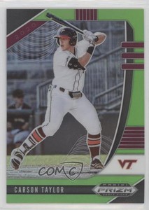 2020 Panini Prizm Draft Picks Lime Green Prizm /75 Carson Taylor #PDP130