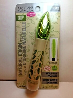 PHYSICIANS FORMULA - Black Organic Wear 100% Natural Origin Mascara - 0.26oz/7 g - Image 1 of 2