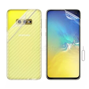 Front+Back Anti-Bubble Soft Screen Protector Flim f Samsung Galaxy S10e SM-G970U - Picture 1 of 1