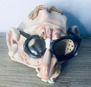 2001 Disguise Inc Ugly Geek Nerd Half Mask Glasses Nose Rubber Halloween Mask - Picture 1 of 6