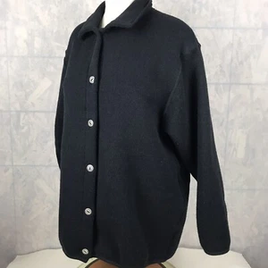 Can-Do Fashions Strickjacke Jacke Damen Gr. L schwarz Strickstoff Knopfleiste - Bild 1 von 6