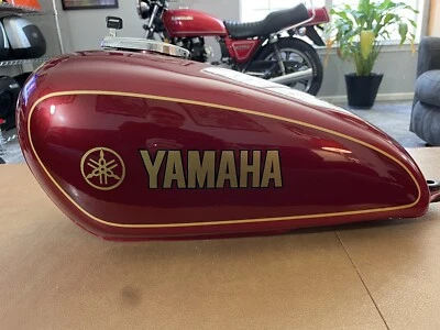 Yamaha XS650 XS 650 Fuel Gas Tank With Cap And Key Clean Inside No Rust Nice!!! - Image 1 of 4