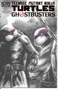 Teenage Mutant Ninja Turtles Ghostbusters #1 IDW Matt Slay Red Foil ltd a 1000 - Foto 1 di 2