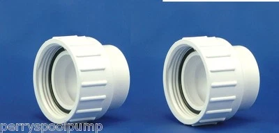 CUSTOM MOLDED PRODUCTS TWO UNITS 2" Spa Pump PVC Unions 400-5570 Waterway CMP 21023-000-000