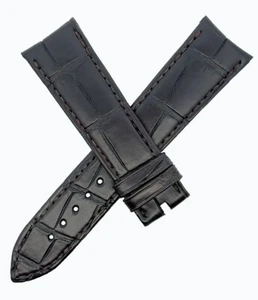 PIAGET Men's 22mm x 19mm Dark Brown Leather Men's Watch Band Strap FZA - Picture 1 of 3