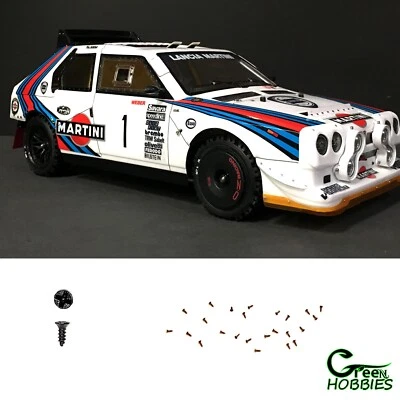 RC 1/10 BLACK MICRO SCREWS M1.0x3mm x25pcs Set Fender Drift Car Body Scale  - Image 1 of 4