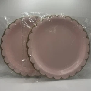 Paper Plates 12 count (light pink) (2Packs) - Picture 1 of 3