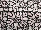 Indian Hand Block 2.5 Yards Cotton Fabric Pomegranate Printed Cloth Crafts US