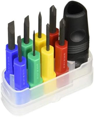 No.5800 ANEX screwdriver set with magic coin +0/+1/+2/-1.8/-2.5/-5/-6/cut - Image 1 of 4