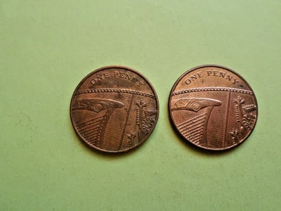UNITED KINGDOM 1 PENNY 2010,2015 ERROR OR MULL. - Image 1 of 2
