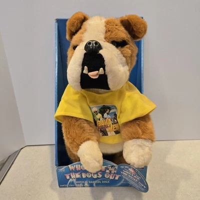 Vintage Who Let the Dogs Out Musical Dancing Bulldog New In Package Baja Men  - Image 1 of 4