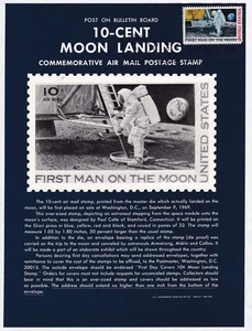 1969 First Moon Landing Sc C76 single Souvenir Page SP237 with FDC cancel - Picture 1 of 2