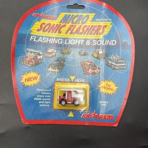 NOS NEW OLD STOCK MAJORETTE MICRO SONIC FLASHERS Red Truck SERIES 1300 vintage - Picture 1 of 5